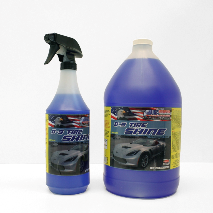  Carfidant Car Tire Shine 1 Gallon - Tire Dressing & Rubber  Protectant - Dark, Wet Look with No Grease and No Sling! : Automotive