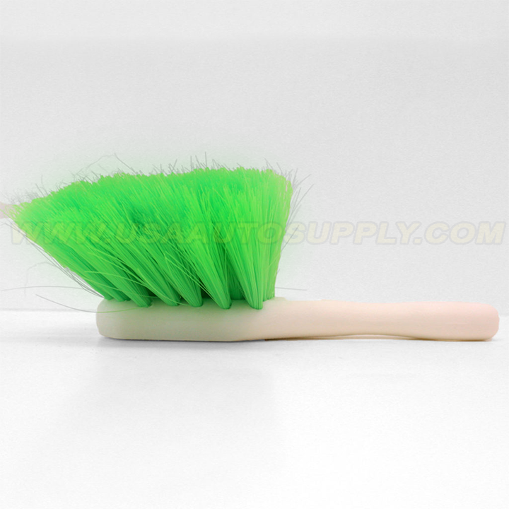 Soft Green Wheel & Tire Brush - Short Handle