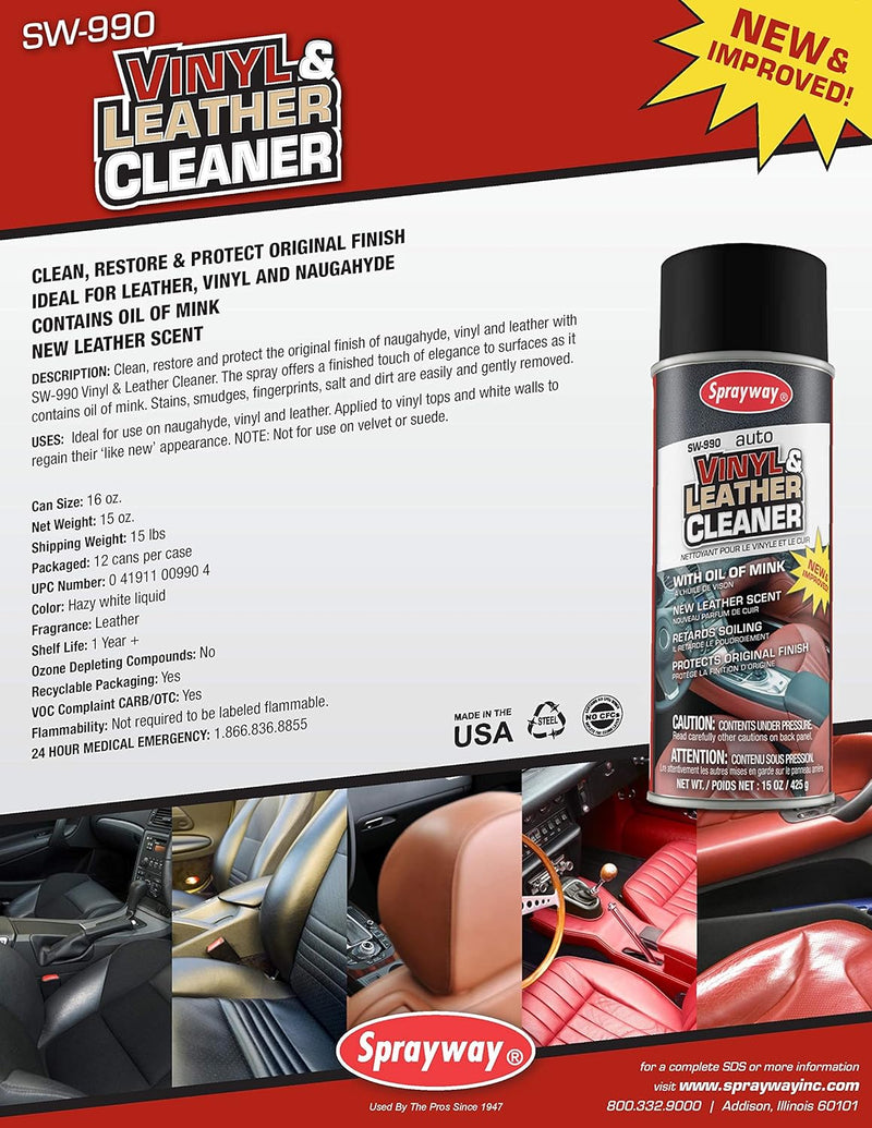 Leather Cleaner & Conditioner Foam