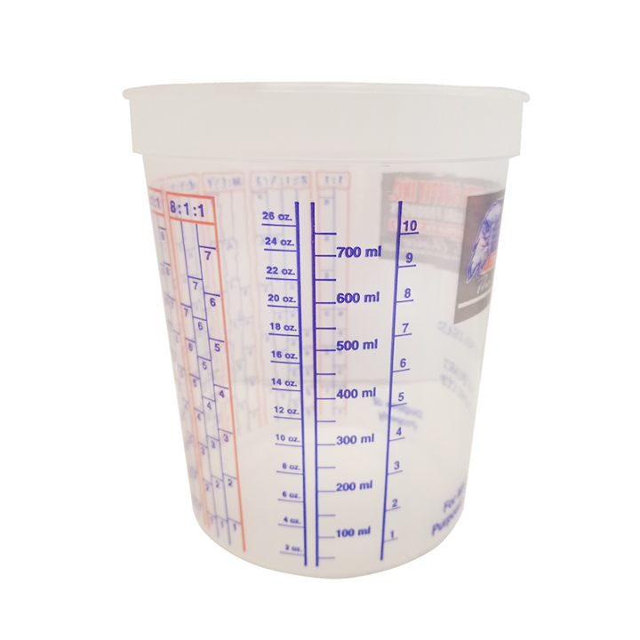 1pc Plastic Paint Mixing Cups 385ml 750ml Paint Mixing Calibrated Cup For  Accurate Mixing Of Paint And Liquids